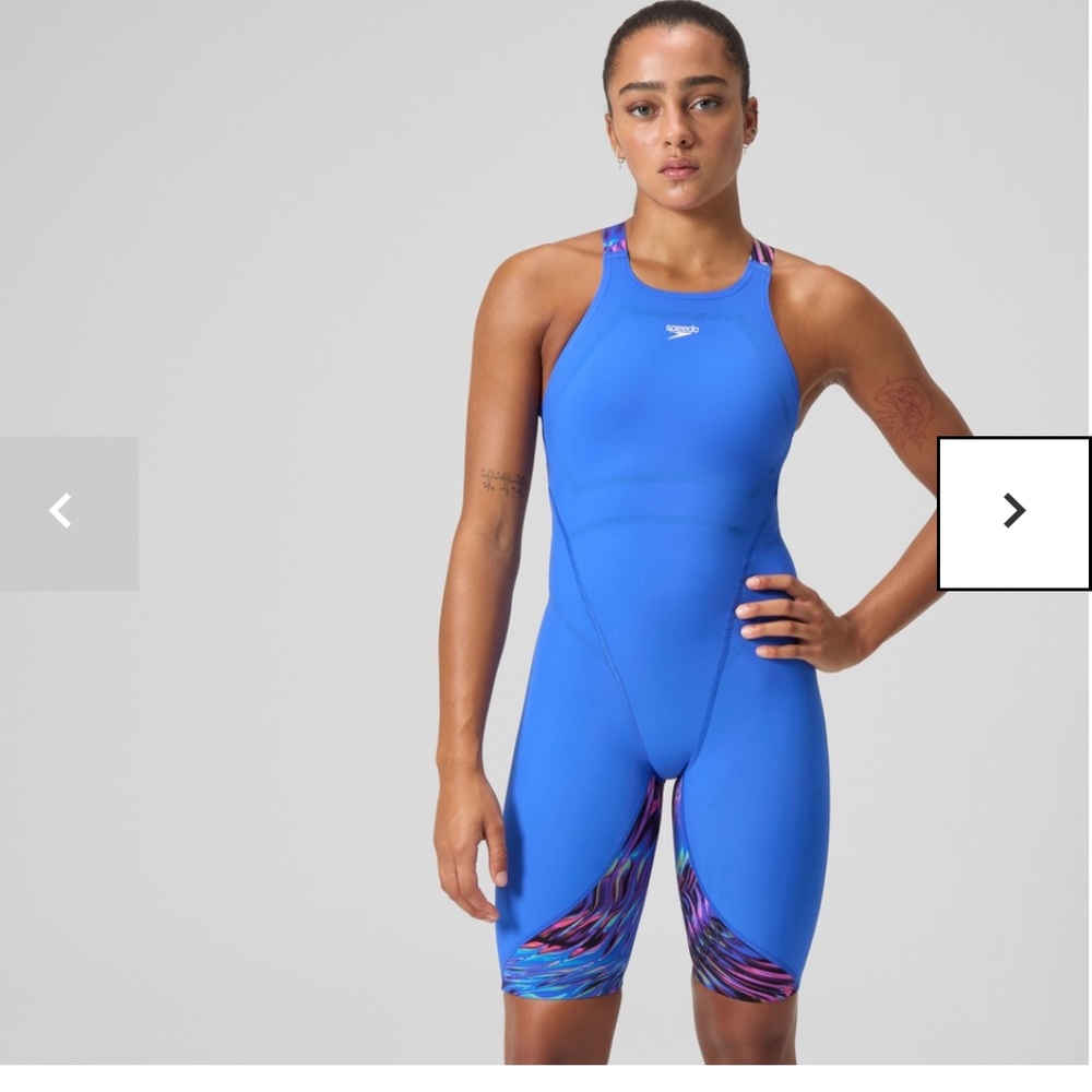 Speedo Women's Fastskin LZR Pro 2.0 Kneeskin Blue NEW in Box Sz 30